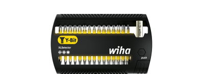 Wiha XLSelector Y bit set, 25 mm Phillips, Pozidriv, TORX®, 31-pcs., 1/4" C6,3 (41832)