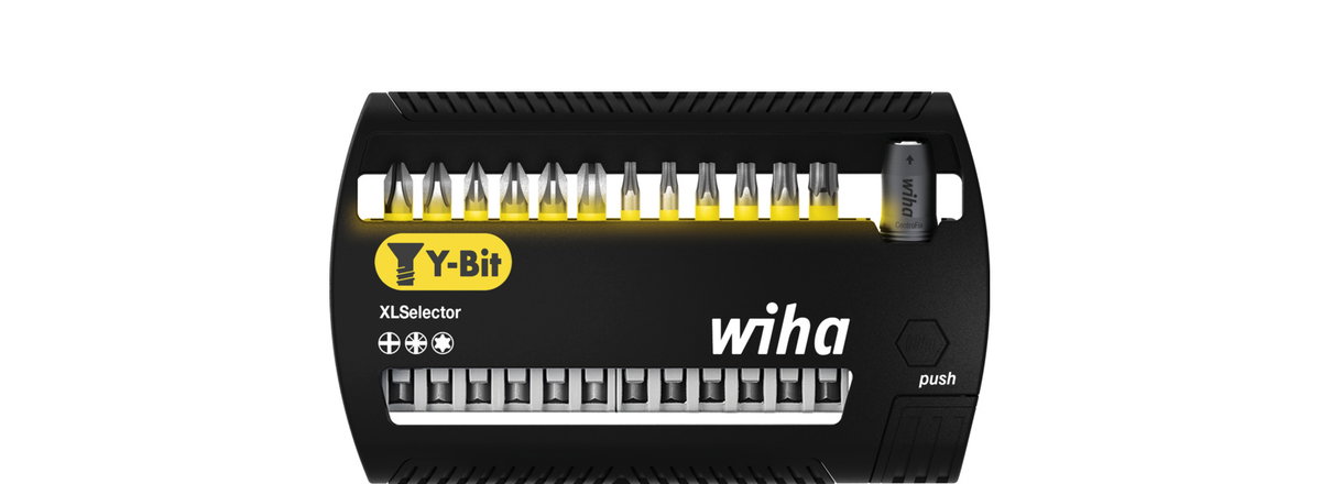 Wiha XLSelector Y bit set, 50 mm Phillips, Pozidriv, TORX®, 13-pcs., 1/4" E6,3 (41834) – Image 2 of 14