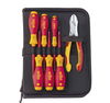 Wiha Tool set electrician Screwdriver, heavy-duty diagonal cutters, 8-pcs. incl. tool pouch (38020)