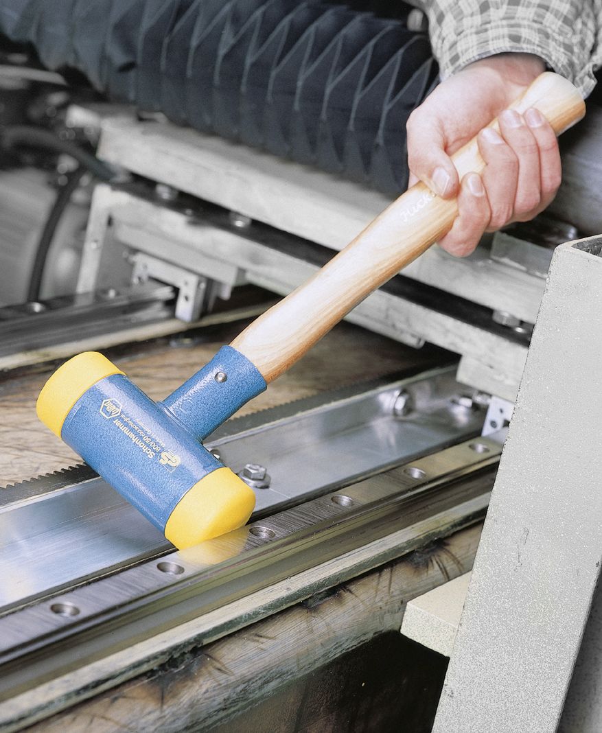 Wiha Soft-faced hammer dead-blow, medium hard with steel tube handle, round hammer face 40, 305 mm (02125) – Image 2 of 3