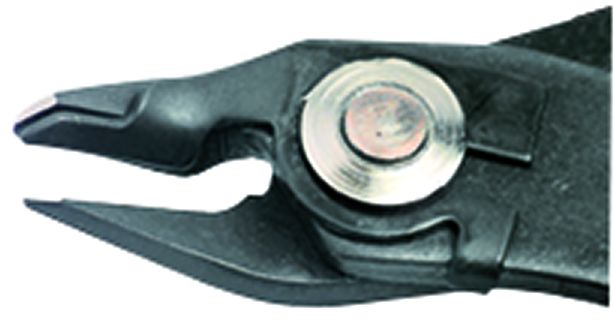 Wiha Electronic diagonal cutters wide, pointed head and wire trapping spring without bevelled edge 130 mm, 5 1/8" (27395) – Image 2 of 4