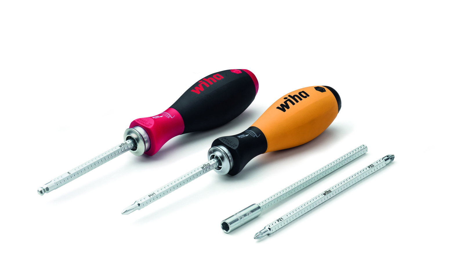 Wiha Screwdriver with interchangeable blade set SYSTEM 6 assorted 7-pcs. incl. roll-up bag (32298) – Image 11 of 16