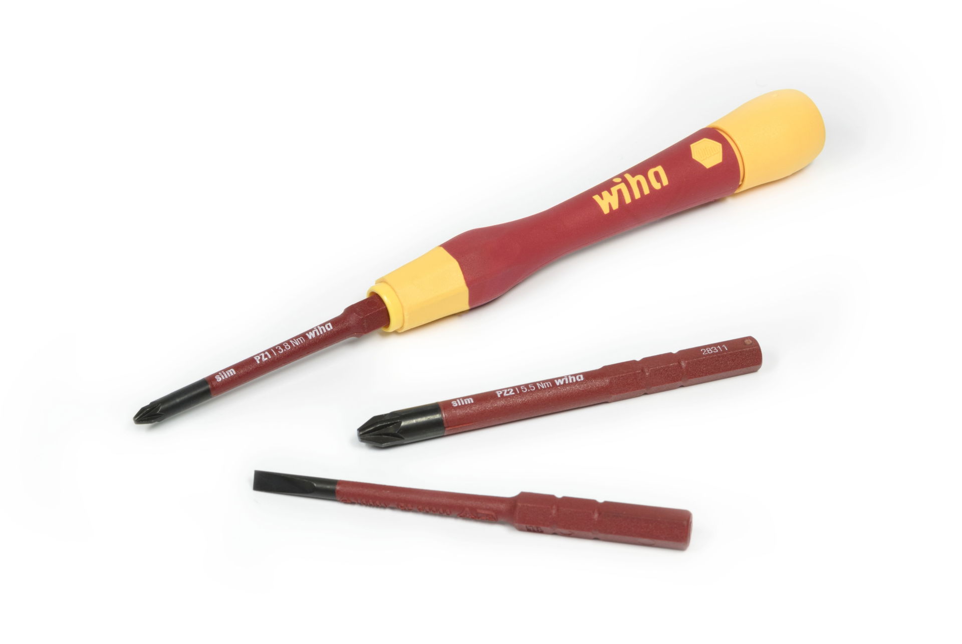Wiha Fine screwdriver set PicoFinish® slimVario® electric 4-pcs. with slimBits (43167) – Image 6 of 9