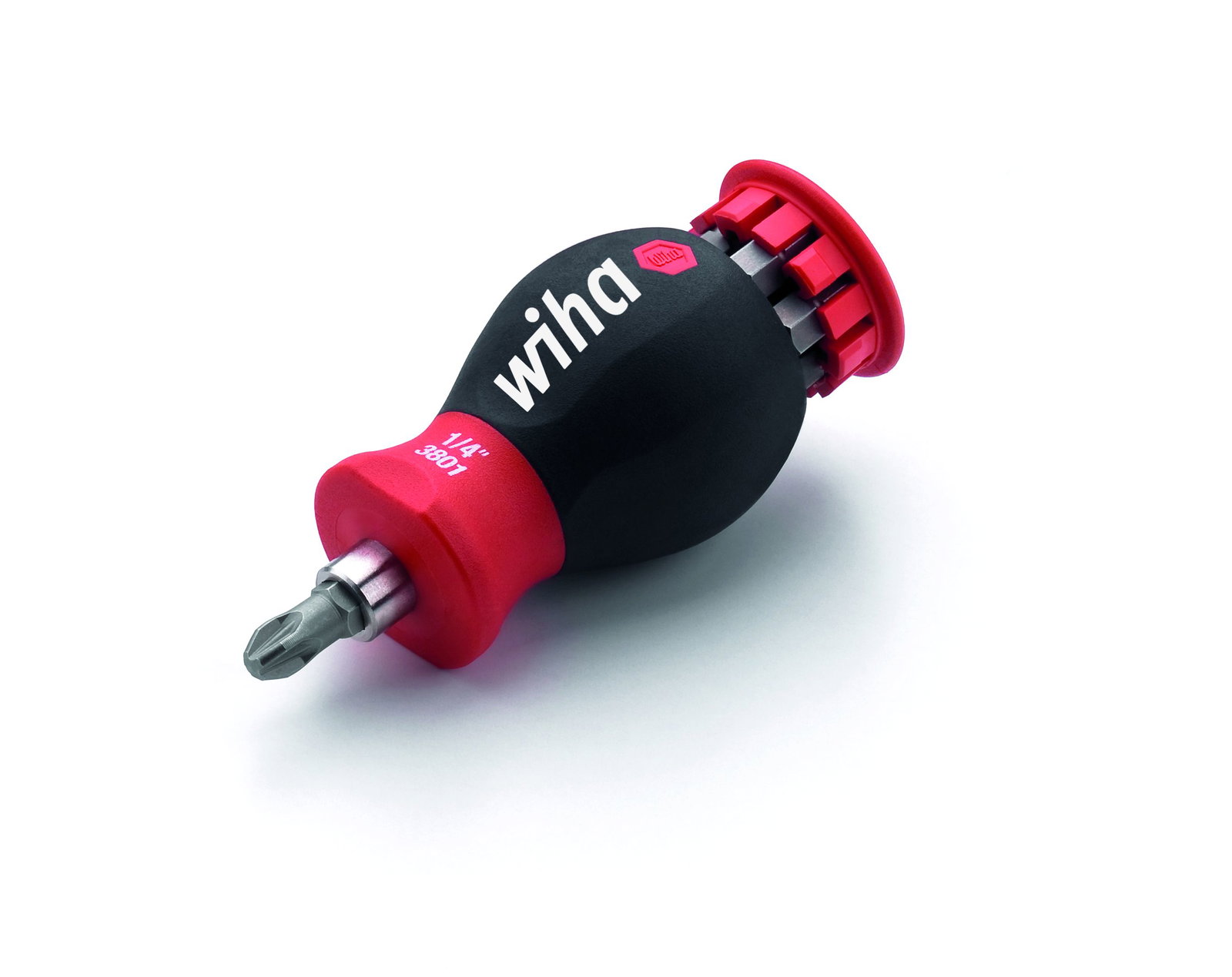 Wiha Screwdriver with bit magazine magnetic TORX® with 6 bits, Stubby, 1/4" (33744) – Image 5 of 21