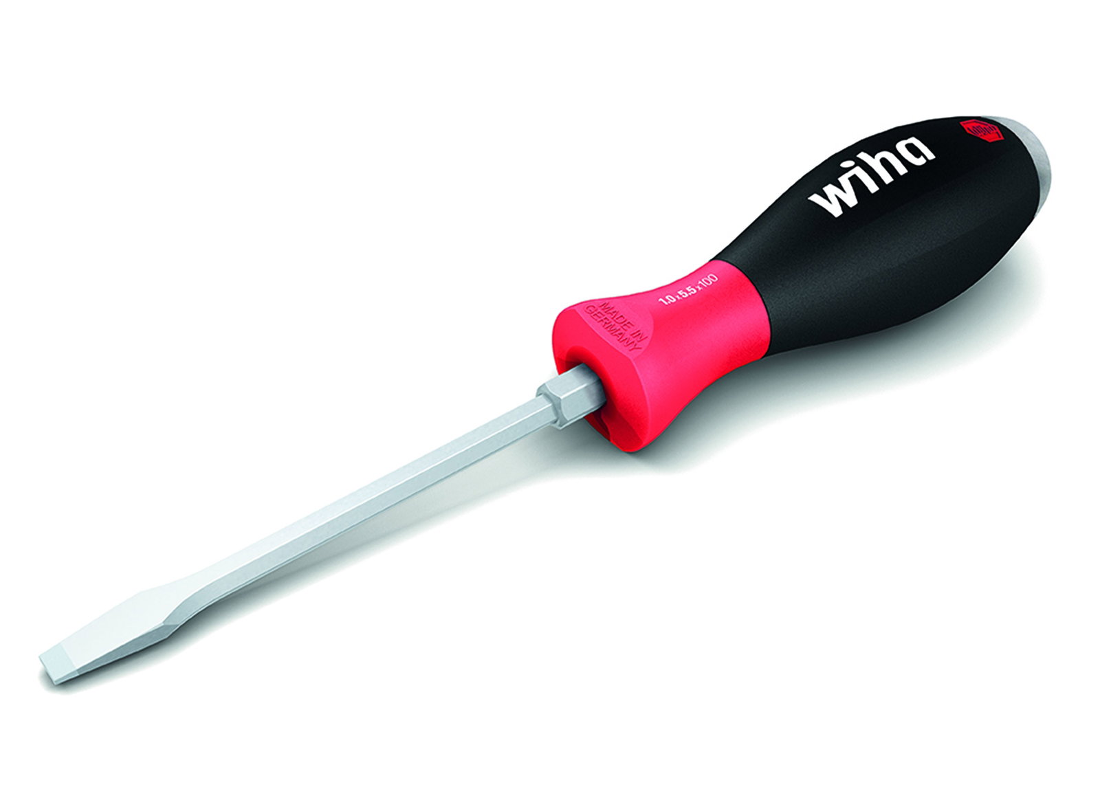 Wiha Screwdriver SoftFinish® Slotted with one-piece hexagonal blade and solid steel cap 10.0 mm x 175 mm (03230) – Image 3 of 7