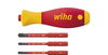 Wiha Screwdriver with bit holder set SoftFinish® slimVario® electric 4-pcs. with slimBits (43449)
