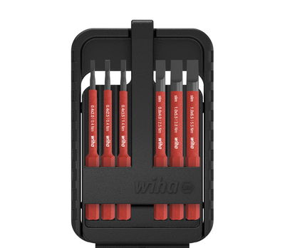 Wiha slimBit electric bit set Slotted, 6-pcs. (43152)