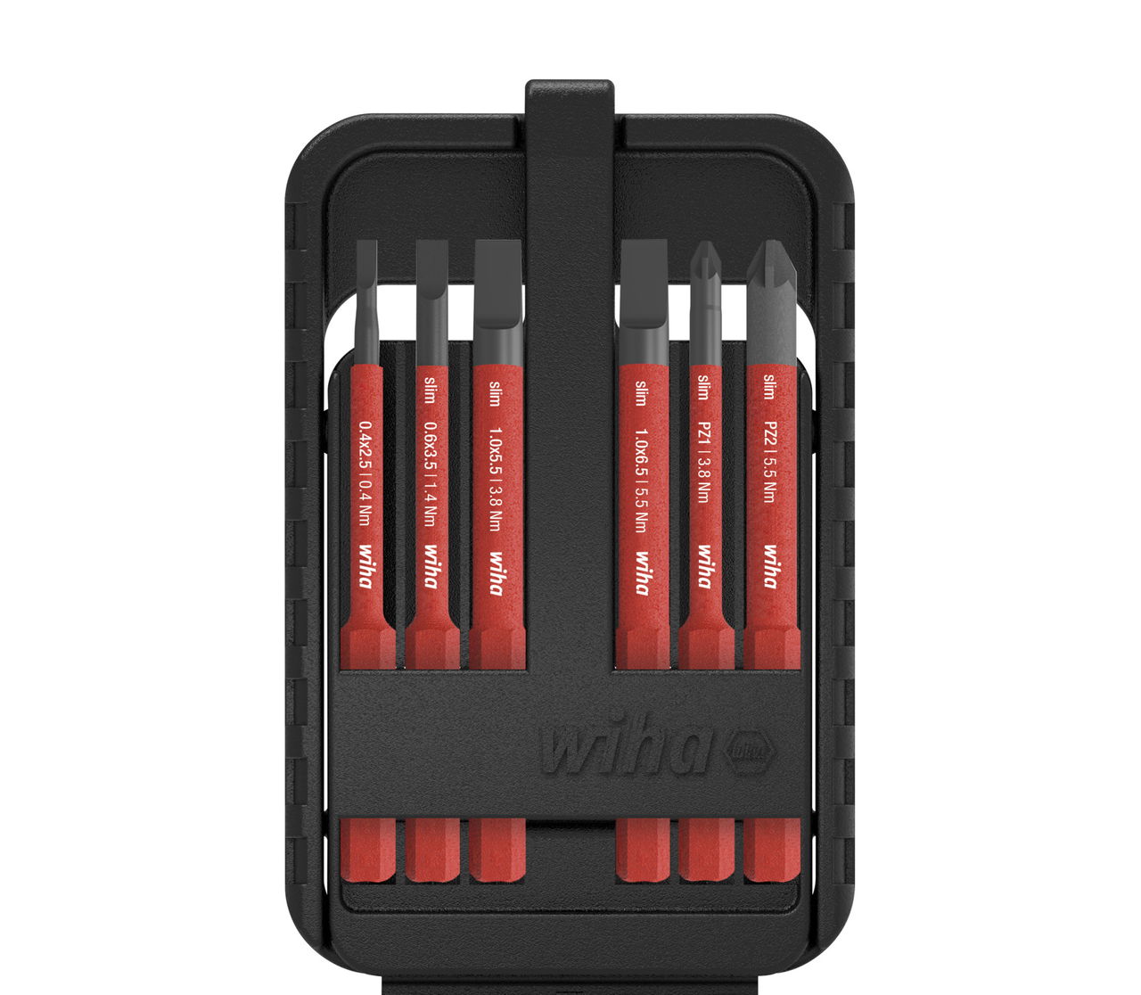 Wiha slimBit electric bit set Slotted, Pozidriv 6-pcs. (43157)
