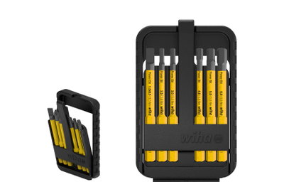 Wiha Power slimBit electric bit set Slotted, hex, 6-pcs. (44107)