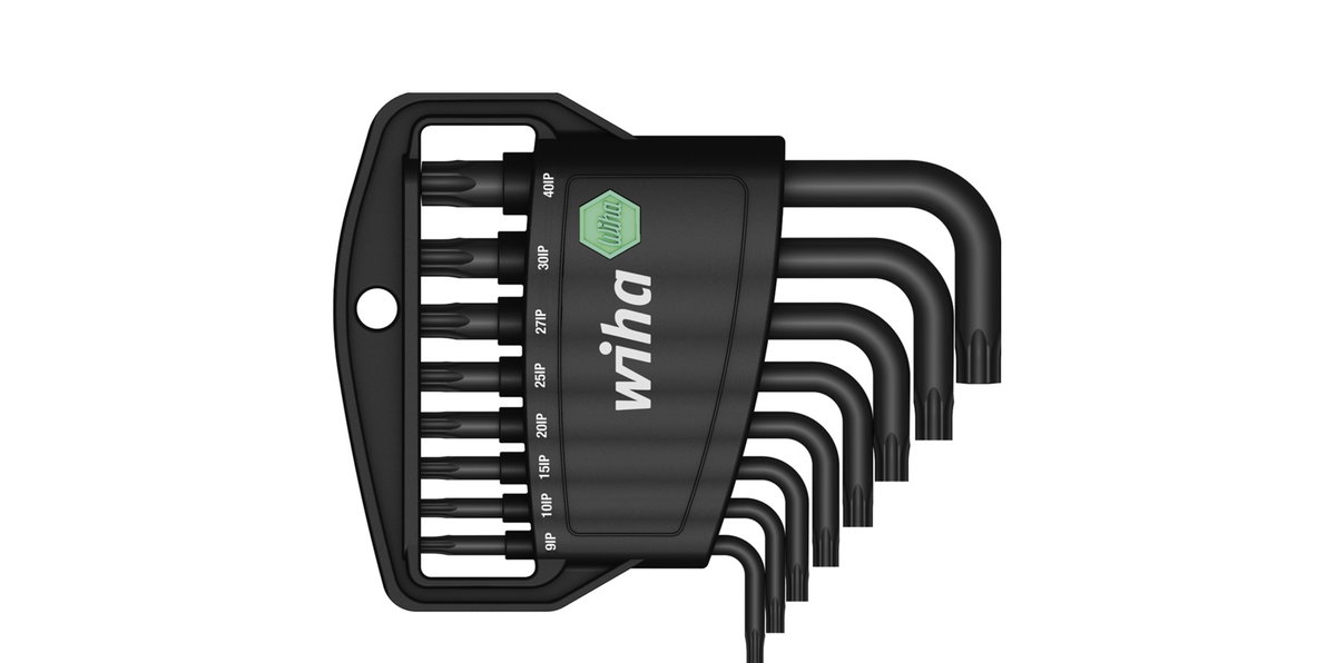 Wiha L-key set in Classic holder TORX PLUS®, 8-pcs. in black oxidised (36459)