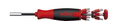 Wiha Screwdriver with LiftUp 25 magnetic bit magazine assorted with 12 bits, 1/4" (38605)