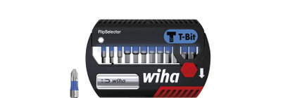 Wiha FlipSelector T bit set, 25 mm Hexagon 13-pcs. 1/4" C6,3 (41825)
