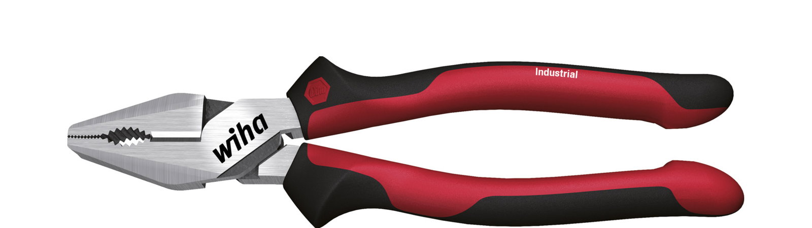 Wiha Combination pliers Industrial with DynamicJoint® and OptiGrip with extra long cutting edge 200 mm, 8" (32319)