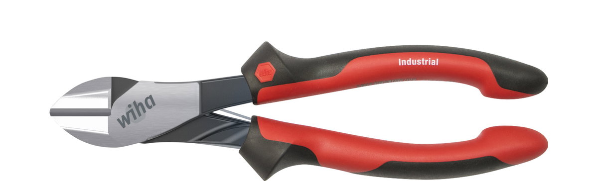 Wiha Heavy-duty diagonal cutters Industrial with DynamicJoint® with switchable opening spring 160 mm, 6,5" (40919)