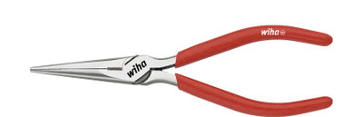 Wiha Classic precision mechanic's needle nose pliers with cutting edge and opening spring in straight shape 160 mm, 6 1/2" (10349)