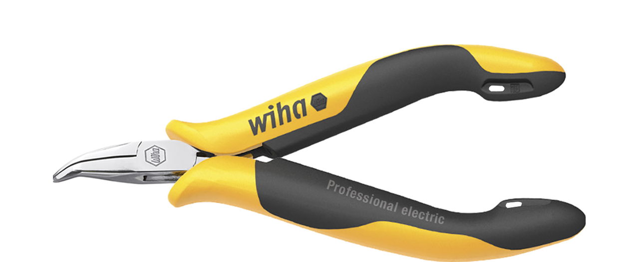 Wiha Professional ESD needle nose pliers curved form, approx. 45° 120 mm, 4 3/4" (26802)
