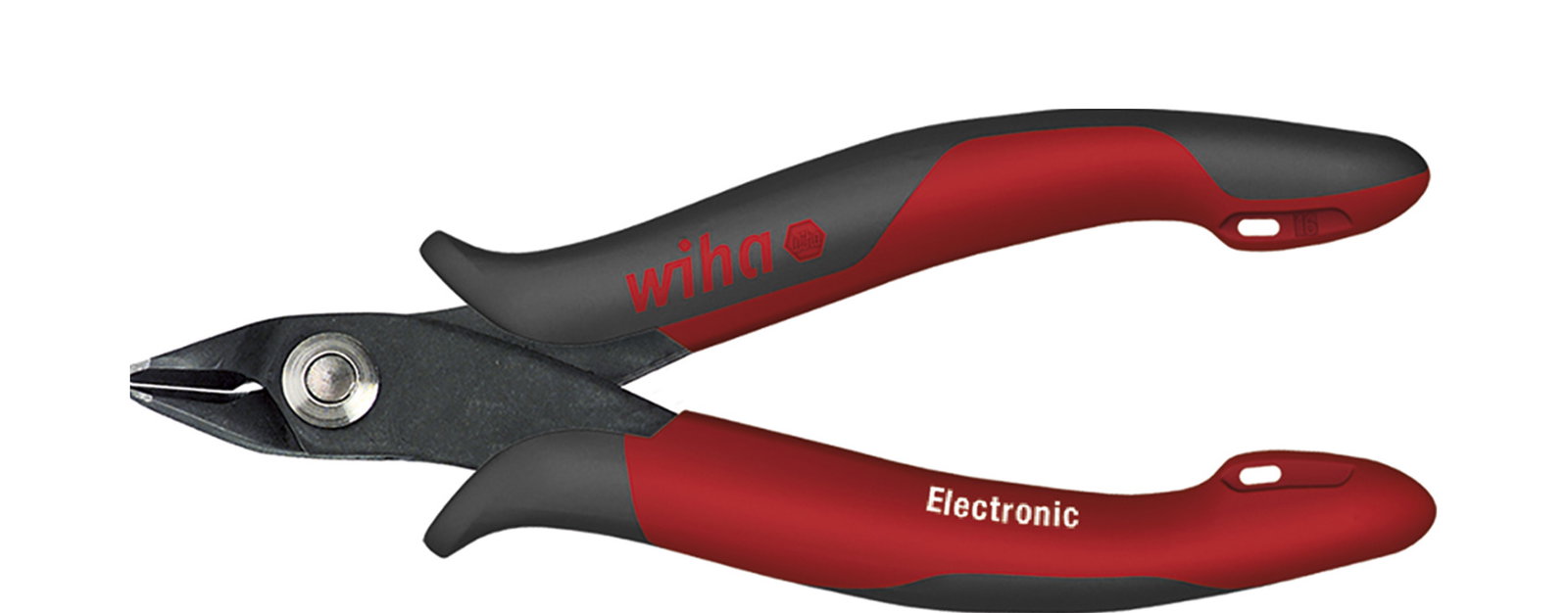 Wiha Electronic diagonal cutters wide, pointed head with small bevelled edge 135 mm, 5 1/3" (26815)