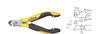 Wiha Oblique end cutting nippers Professional ESD wide head, approx. 29° with small bevelled edge 115 mm, 4 1/2" (26835)