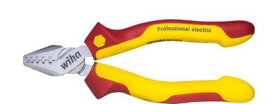 Wiha Crimping pliers Professional electric for wire-end sleeves hex crimping 145 mm (35861)