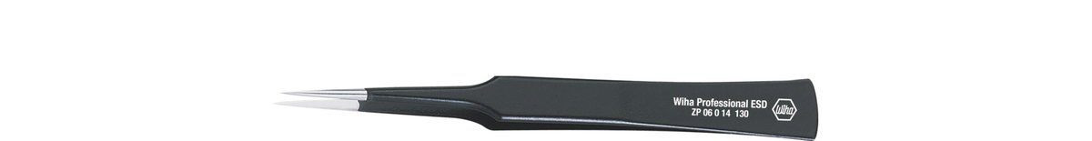 Wiha Precision tweezers Professional ESD Type GG GG, 130 mm (32347)