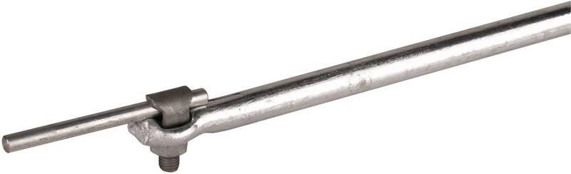 Fangstange D 16mm L 1500mm St/tZn mit Klemmschraube fuer Rd 7-10mm   -SET-