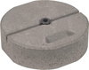 Betonsockel C45/55 17kg m. Griffmulde u.Gewindeadapter M16 D 337mm H 90mm-SET-