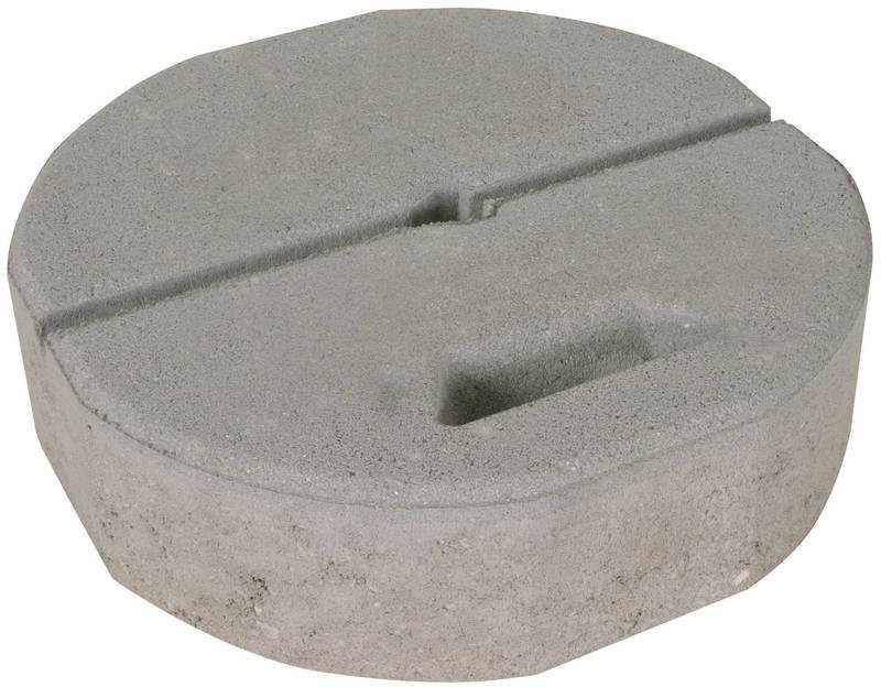 Betonsockel B55 17kg D 337mm m. Griffmulde