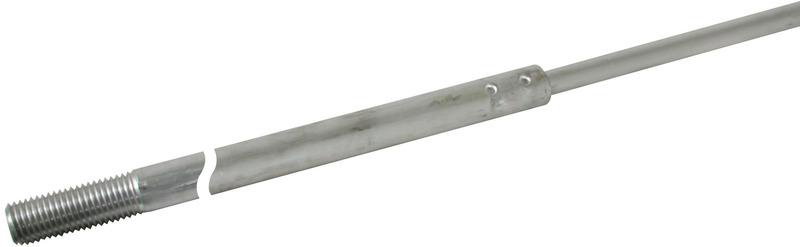 Fangstange D 16/10mm L 2500mm AlMgSi m. Gewinde M16