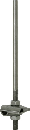 Fangspitze NIRO L 1000mm m. MV-Klemme NIRO f. Rd 8-10mm