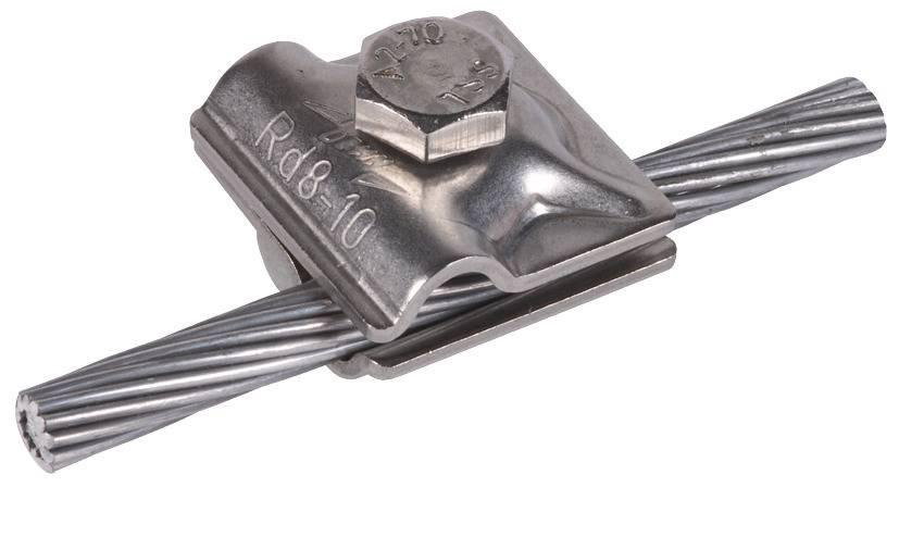 MV-Klemme NIRO  f. Rd 8-10mm  z. Befest. d. Abspannseile f. DEHNiso-Combi