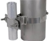 Befestigungsschelle fuer Rohre D 40-50mm mit Spannbandbefestigung D-300mm NIRO