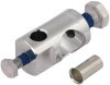 Befestigungsbolzen ALU m. je 1x Bohrung 11 u.23mm u.Gewindeschrauben