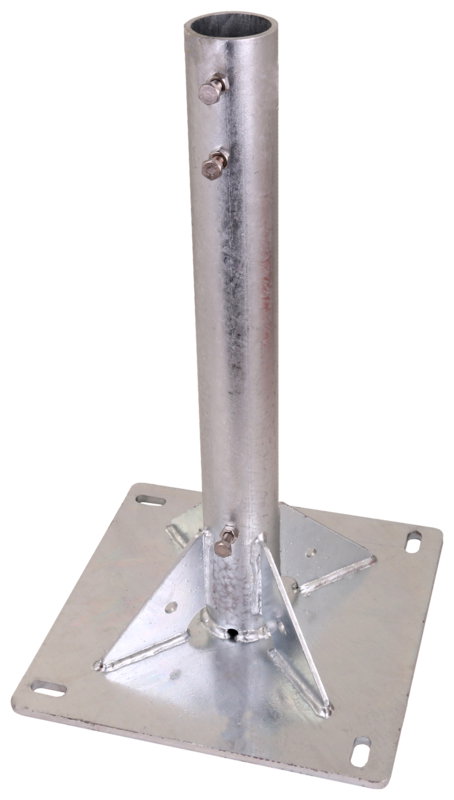 Stuetzrohrstaender mit Standfuss zur Aufnahme von D 50 mm Stuetzrohre