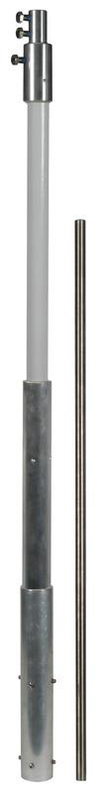 Stuetzrohr D 30 mm L 2875 mm GFK/AL/NIRO m.Fangspitze D10 L1000mm f.Dachsparrenh.