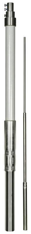 Stuetzrohr D 50mm L 5000mm GFK/NIRO m. Fangstange D 22/16/10mm L 2.5m