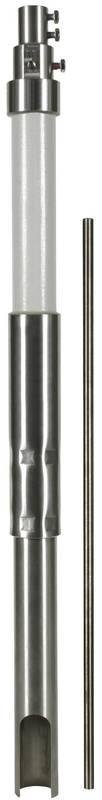 Stuetzrohr D 50mm L 4700mm GFK/NIRO Fang- spitze D 10mm L 1000mm u. seitl. Auslass