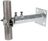 Wandbefestigung  St/tZn-NIRO fuer Rohre D 40-50mm Wandabstand variabel 230-400mm