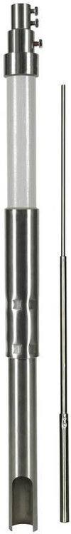 Stuetzrohr D 50mm L 5000mm GFK/NIRO Fang- stange D 22/16/10mm L 2.5m seit. Auslass