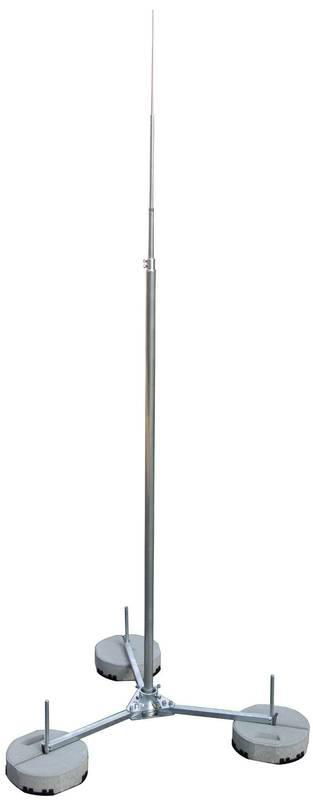 Fangstange D 40/16/10mm Al L 5000mm m. klappbaren Dreibeinstativ St/tZn -SET-