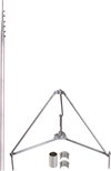 -SET-Tel. Fangstange L5,2M AL mit Drei- beinst. R680mm NIRO, Adapt.set D50/40mm