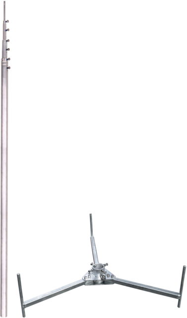 -SET- Teleskopierbare Fangstange L5,2m Al mit Dreibeinstativ R560mm St/tZn
