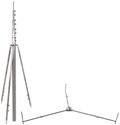 -SET- Tel. Fangstange mit Abstrebung L6,5m Al u. Dreibeinst. R1435mm St/tZn