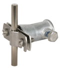 Leitungshalter NIRO f. Rd 7-10mm m. Befestigungsbuchse ZG D 16mm