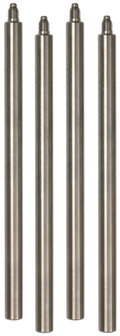 Sockelhalterstangenset 4x 16x200mm NIRO fuer Vierbeinstative