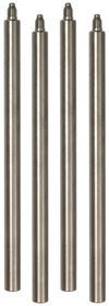 Sockelhalterstangenset 4x 16x200mm NIRO für Vierbeinstative