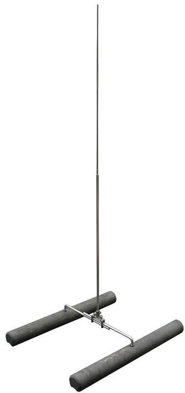 Fangstange Al mit Grundgestell fuer Trapezdaecher D 16/10mm L 2000mm -SET-