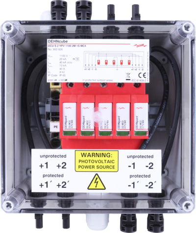 GAK im Gehäuse IP65 für PV-Anlagen 2 MPPT und je 1 String bis 1100V DC