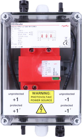 GAK im Gehäuse IP65 für PV-Anlagen 1 MPPT und 1 String bis 1200V DC
