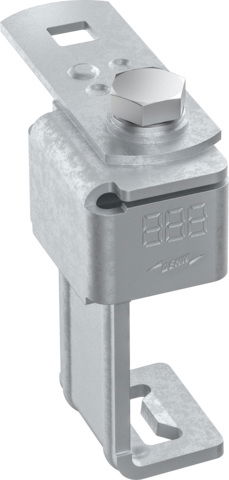 Anschlussklemme mit Klinge St/tZn f. Profile 36-52mm m. Anschlusslasche