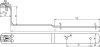 Dachleitungshalter DEHNQUICK St/tZn f. Rd 6-10mm m. Strebe L 260mm gekroepft